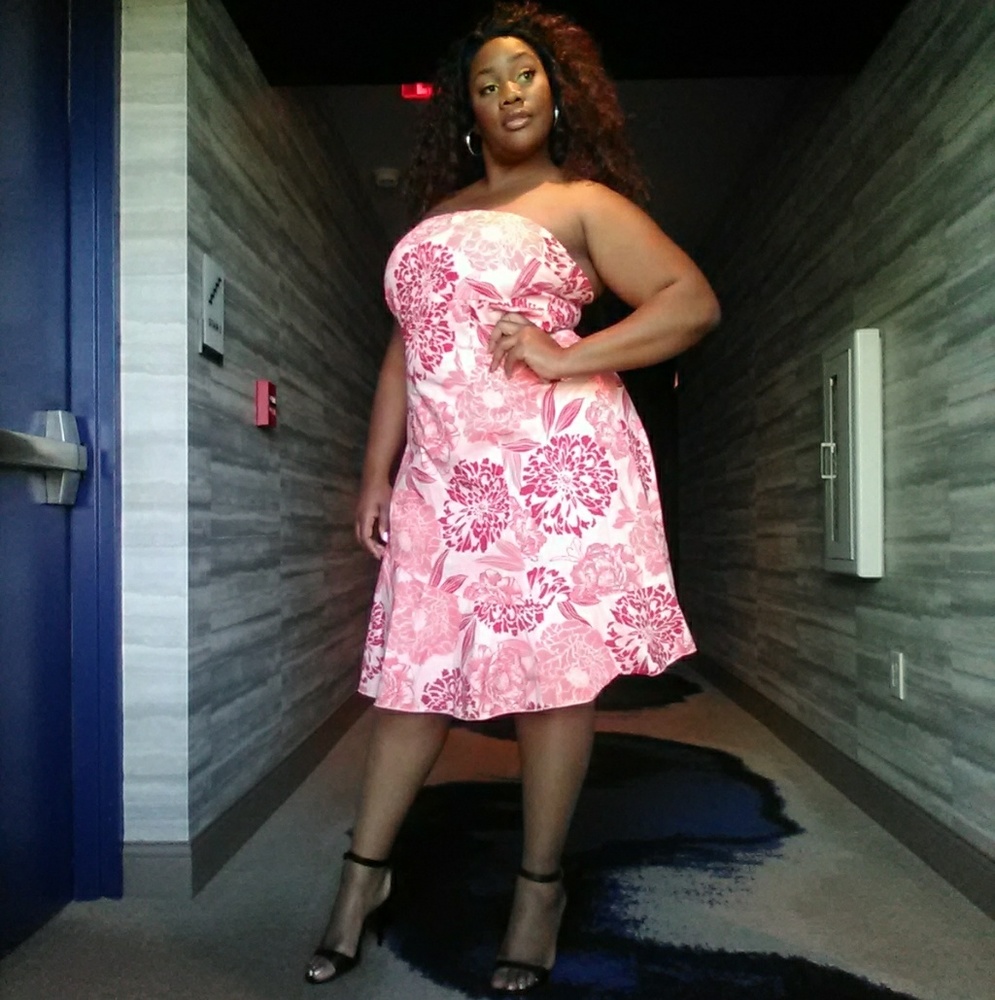 Strapless Plus Size Dress